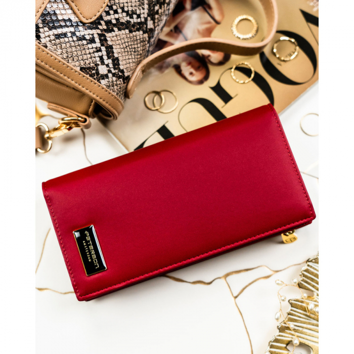 Portofel din piele pentru femei Peterson PTR-PTN PS1431-HNL RED [3]