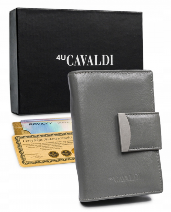 Portofel dama din piele naturala Cavaldi PTR-RD-04-GCL-7109 GR [1]