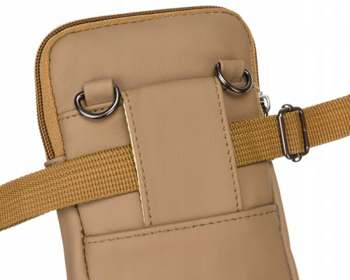 Mini geanta de dama din piele naturala - Rovicky PTR-DHN-201-CLB-7554 KHA [5]