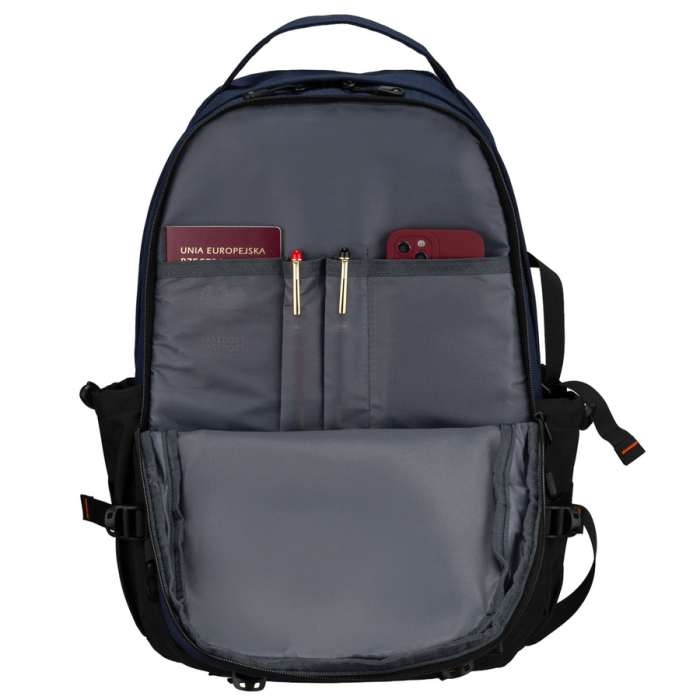 Rucsac de călătorie bleumarin din poliester cu compartiment pentru laptop - Peterson [20]