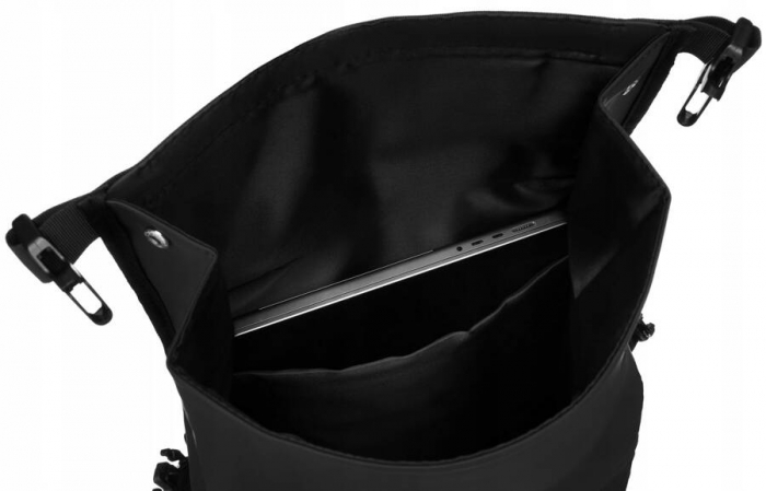 Rucsac negru impermeabil cu cataramă - Peterson PTR-PTN BERLIN-9077 BL [10]