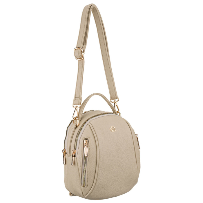 Rucsac mic de damă din piele ecologică bej deschis - Rovicky PTR-R-KP-11-F19-4978 BEI [4]