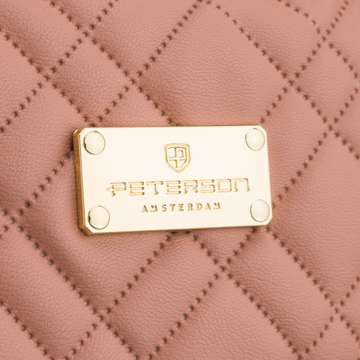 Geantă cosmetică roz cu un singur compartiment, din material sintetic și mâner practic - Peterson PTR-PTN KOS-DA-10-3200 P [4]