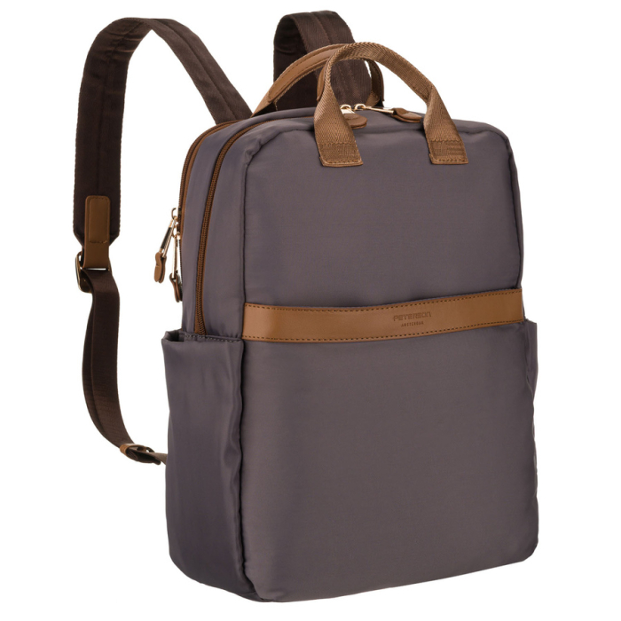 Rucsac gri din nylon pentru oraș, pentru femei - Peterson PTR-PTN JN-08-0030 GRAY [1]