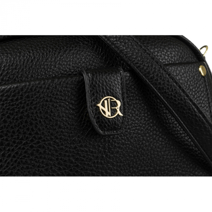 Geantă și borsetă neagră pentru femei cu curea - Rovicky R-KP-17-A19-0224 BLA [4]