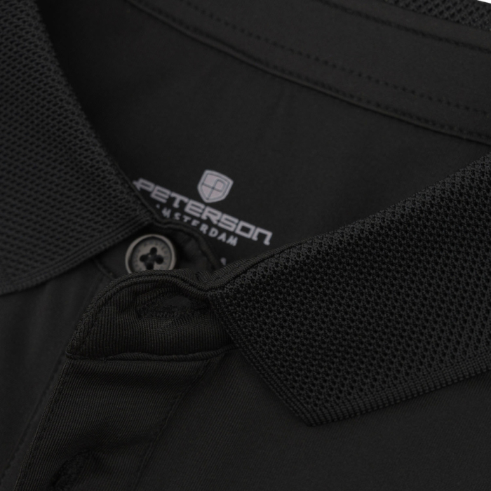 Tricou polo negru bărbătesc, croială regulată, mărimi de la M la XL - Peterson [9]