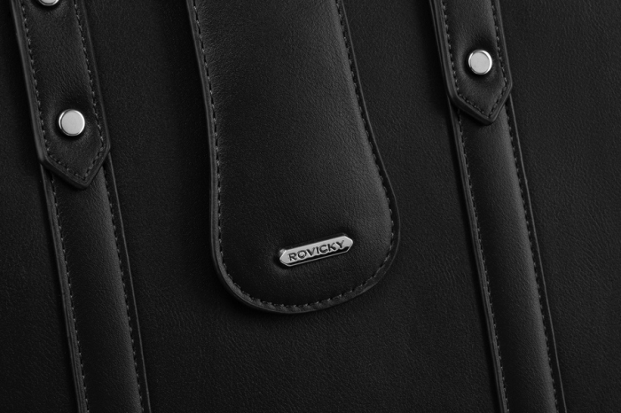 Geanta shopper de dama eleganta din piele ecologica - Rovicky PTR-R-073-04-0485 BL [4]