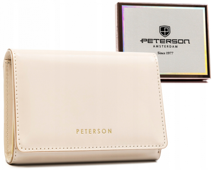 Portofel dama din piele Peterson PTR-PTN 013-LAK-8452 BAI [1]