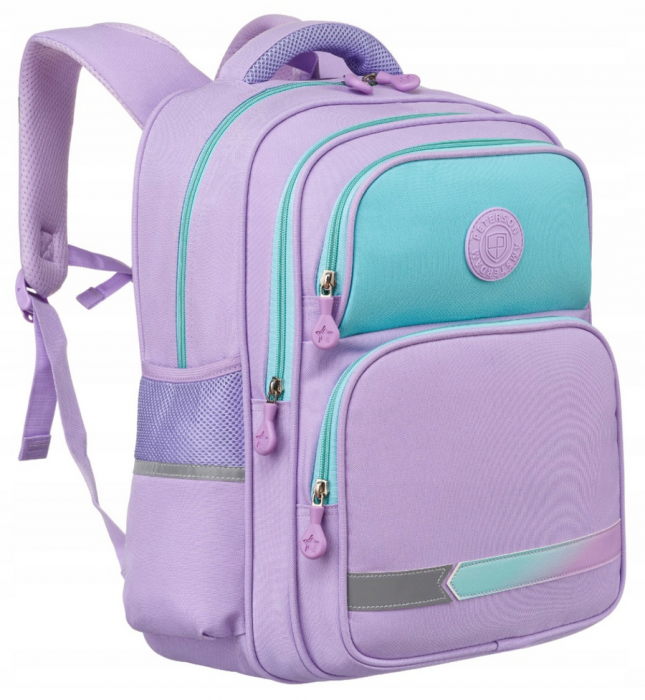 Rucsac de școală mov cu bretele reglabile - Peterson PTR-PTN PS1-6036 PUR [2]