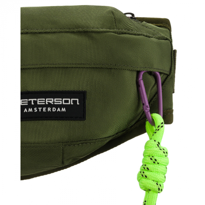 Geantă practică și spațioasă, din poliester verde, închisă cu fermoar și o capsă elegantă - Peterson PTR-PTN SWY-02-7000 GREE [8]