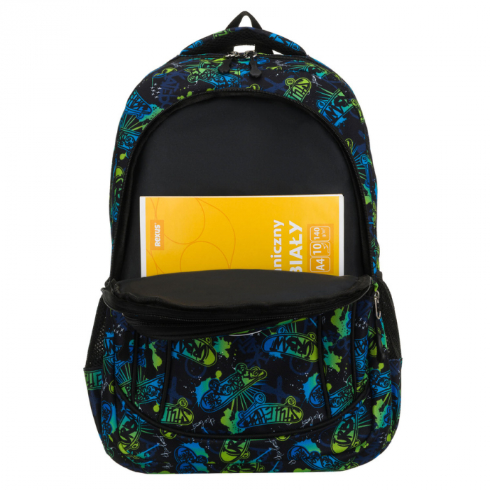Rucsac școlar din poliester cu model de skateboard - Peterson PTR-PTN BIEDRONKA B25 [7]