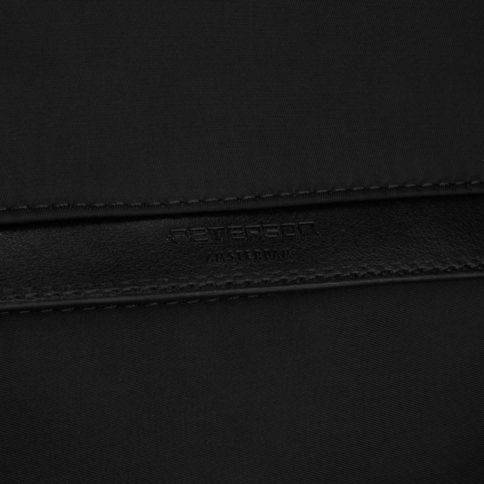 Rucsac negru de damă din nailon și piele ecologică cu bretele reglabile - Peterson PTR-PTN JN-12-0191 BLACK [16]