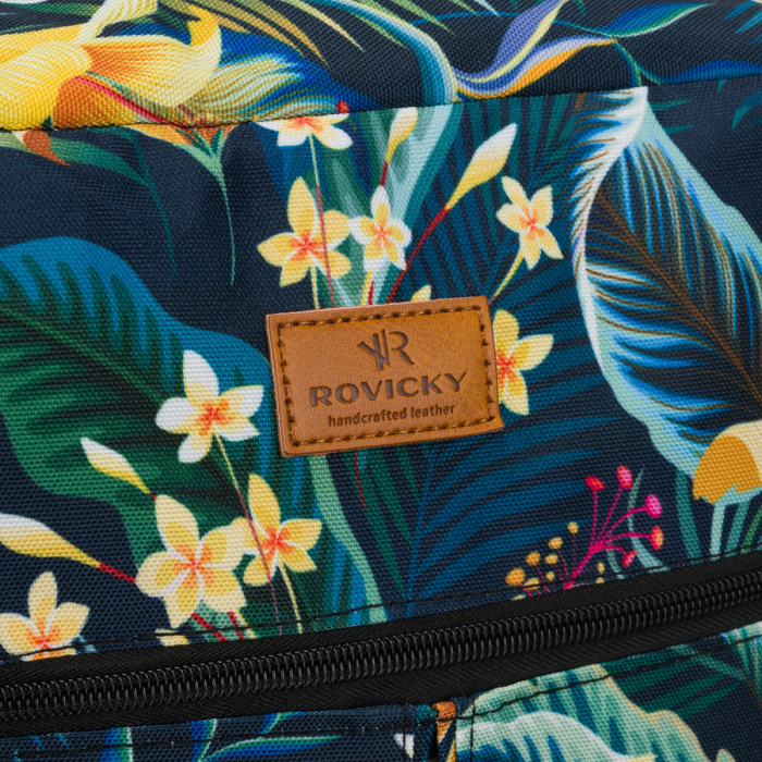 Rucsac de călătorie spațios cu model floral și fermoar - Rovicky PTR-R-PL-01-9005 09 [9]