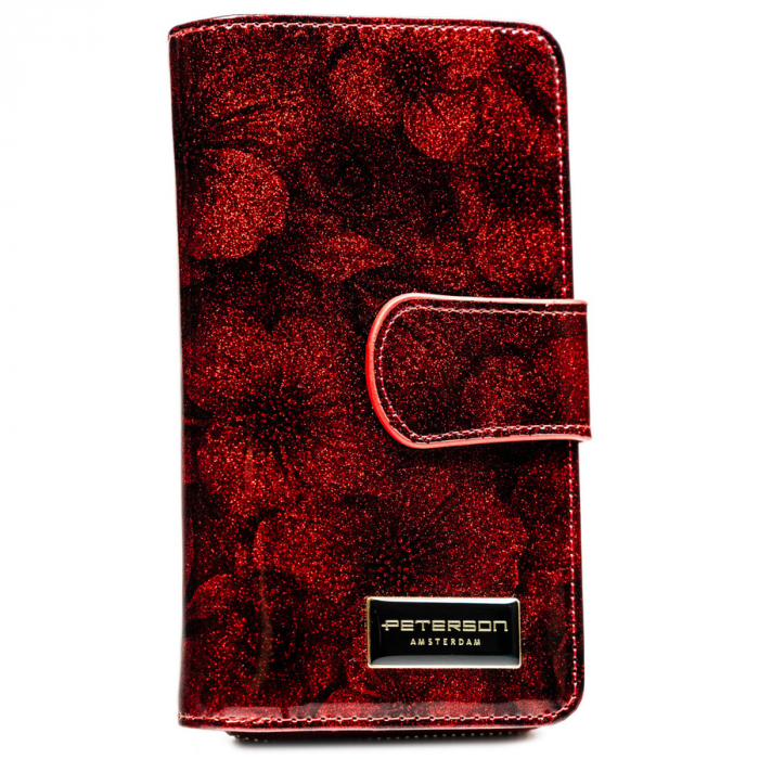 Portofel dama din piele naturala Peterson PTR-PTN PS116-FDS RED [2]