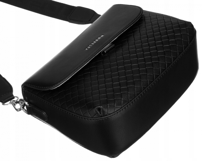 Geantă de damă din piele ecologică cu o curea largă - Peterson PTN 6455-9900 BL [9]