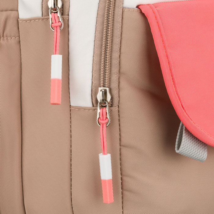 Rucsac școlar pentru copii din poliester bej și roz cu compartiment pentru laptop - Peterson PTR-PTN 8592-1372 BEIGE [15]