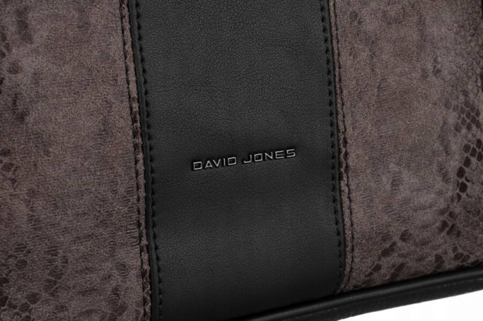 Geanta de dama din piele ecologica cu model de sarpe - David Jones PTR-6885-4 BL [4]