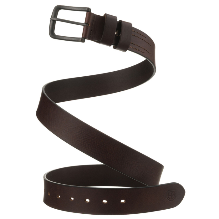 Curea bărbătească maro din piele naturală cu cataramă clasică - Peterson PTR-PTN LTP-33 [7]