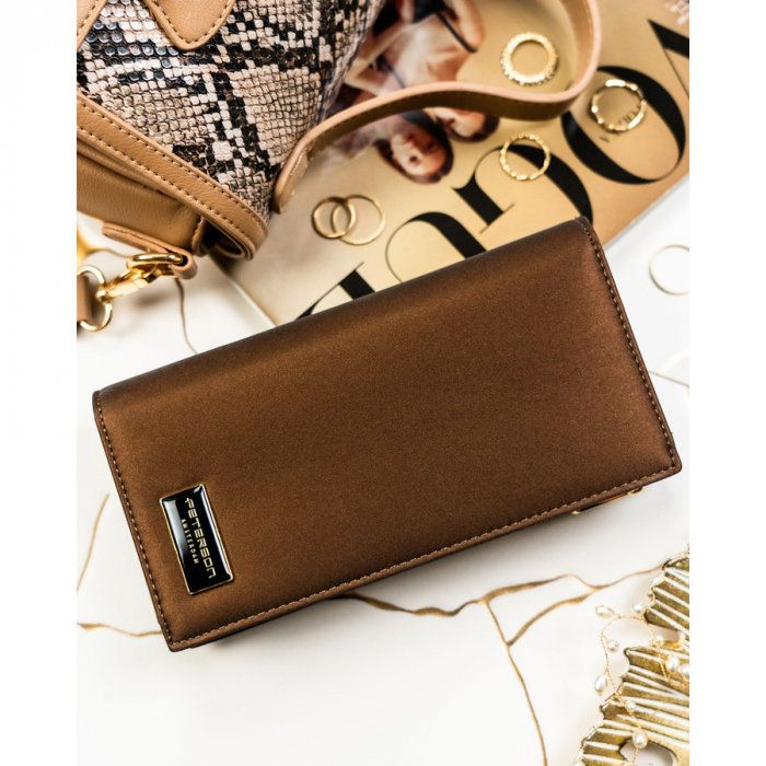 Portofel din piele pentru femei Peterson PTR-PTN PS1431-HNL BROWN [3]