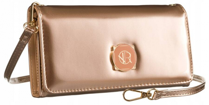 Mini geantă clutch de culoare aurie cu buzunar pentru telefon - Rovicky PTR-R-MW-01-6052 GOLD [1]