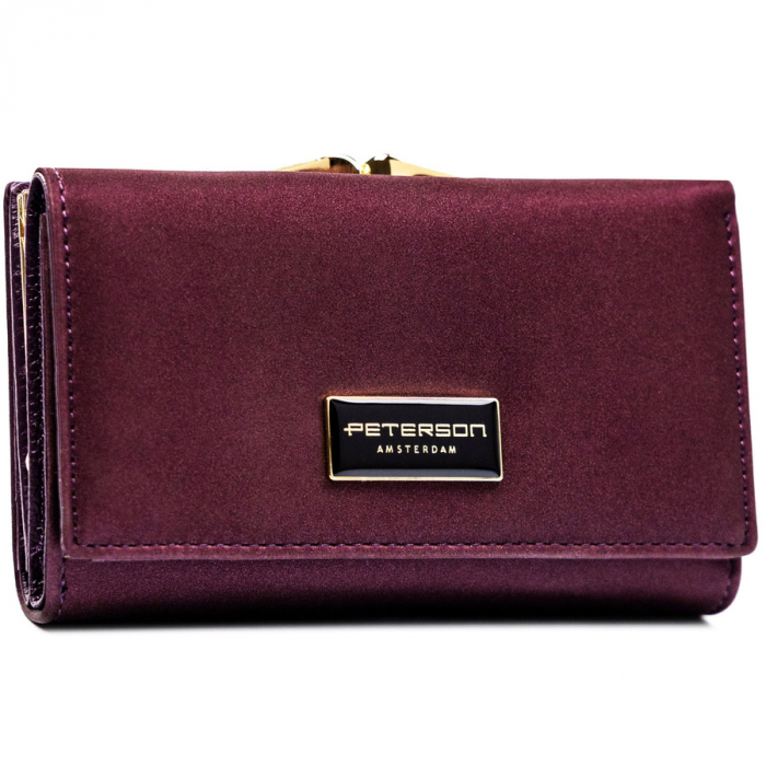 Portofel din piele pentru femei Peterson PTR-PTN PS108-HNL PURPLE [2]