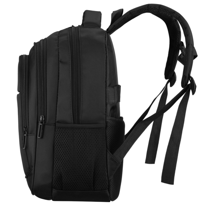 Rucsac de călătorie spațios pentru avion, fabricat din poliester, de culoare neagră - Rovicky PTR-R-MP3-02-7502-BLACK [8]