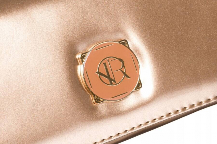 Mini geantă clutch de culoare aurie cu buzunar pentru telefon - Rovicky PTR-R-MW-01-6052 GOLD [4]