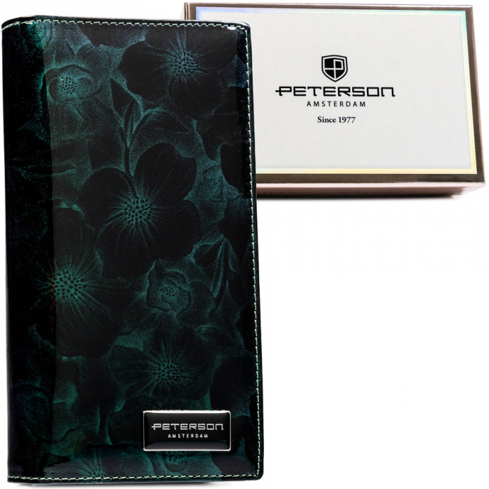 Portofel dama din piele naturala Peterson PTR-PTN PS1431-FDS GREEN [2]