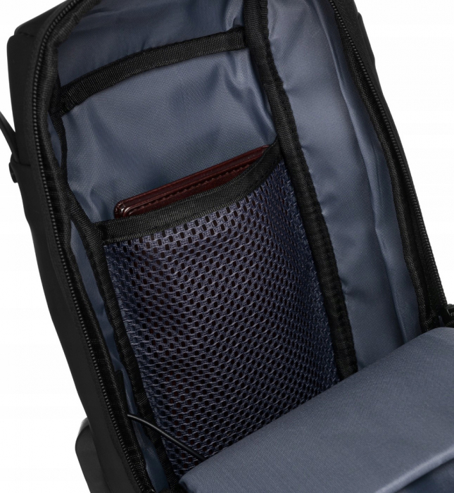 Rucsac de umar solid cu port USB - Peterson PTR-PTN 88040-7134 BL [6]