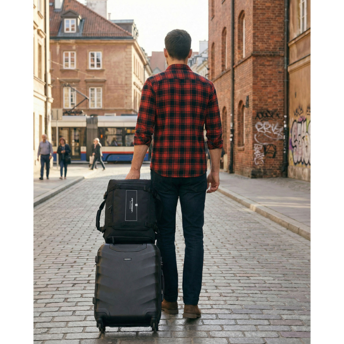 Rucsac de călătorie cu funcție de geantă, fabricat din poliester, negru - Peterson PTR-PTN MP5-04-7540-BLAC [14]