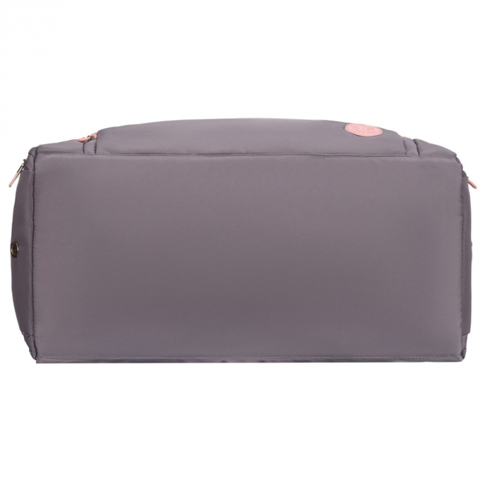 Geantă de călătorie spațioasă, gri-roz, pentru weekend, cu compartiment termic pentru încălțăminte - Peterson PTR-PTN 24480 GRAY-PINK [11]