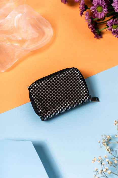 Portofel de dama mic, compact, din piele naturala lucioasa - Lorenti PTR-423229-CEK-4669 BL [4]