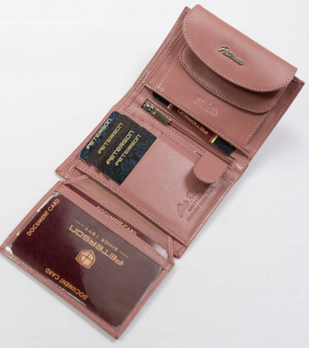 Portofel dama din piele naturala Peterson PTR-PTN RD-357-GCL-M-408 [6]