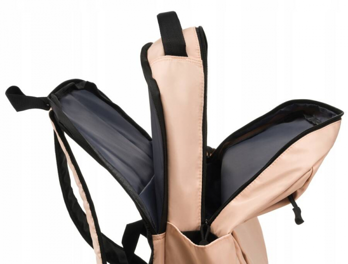 Rucsac mare, încăpător pentru femei, cu spațiu pentru laptop - Peterson PTR-PTN 77707-8315 BEI [5]