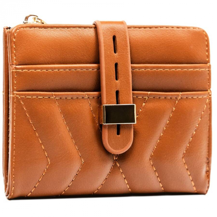 Portofel de dama din piele ecologica cu insert card - 4U Cavaldi PTR-2303A-8383 BRO [1]