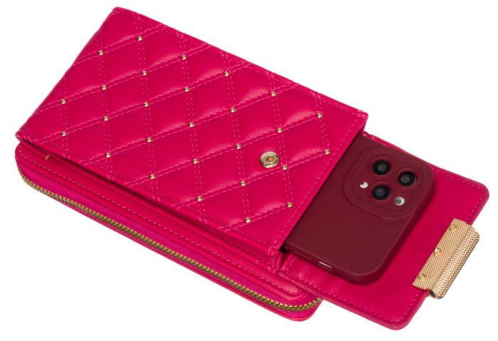 Mini geanta-portofel de dama din piele ecologica - 4U Cavaldi PTR-M-09-1163 MAGENTA [5]