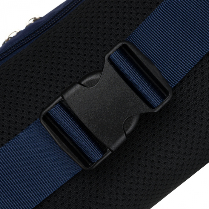 Geantă sport tip borseta din poliester bleumarin cu închidere cu fermoar - Peterson PTR-PTN SWY-01-8443 NAVY [13]