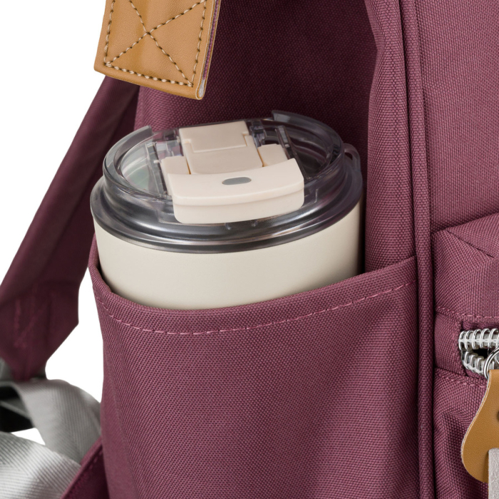 Rucsac mov pentru femei din poliester, cu spațiu pentru laptop și port USB - Peterson PTR-PTN BETA PURPLE [17]