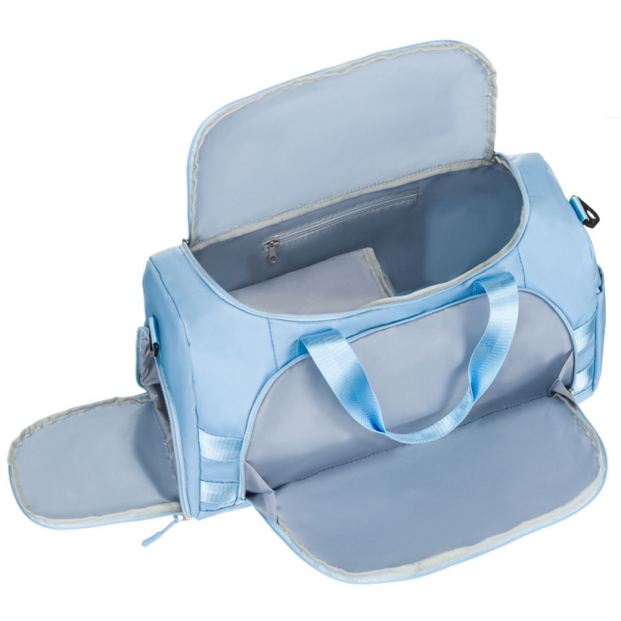 Geantă de călătorie , albastru deschis, cu mâner pentru valiză - Peterson PTR-PTN 24427-8311 BLUE [7]