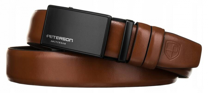Curea pentru barbati din piele naturala Peterson PTR-PTN A004-85 BRO [2]