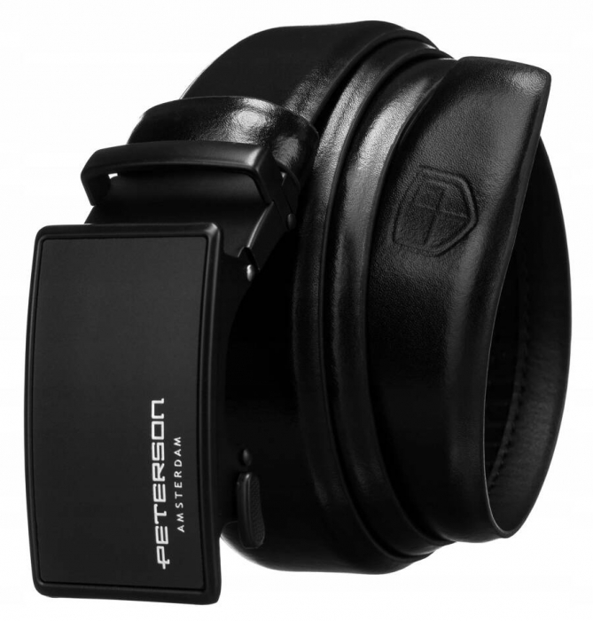 Curea barbati din piele naturala Peterson PTR-PTN A004 BL [1]