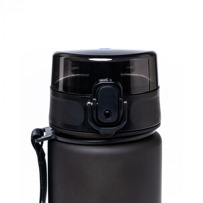 Sticlă de apă practică, alb-negru, cu șnur - Peterson PTR-PTN HY-003-1L-9553 B [11]
