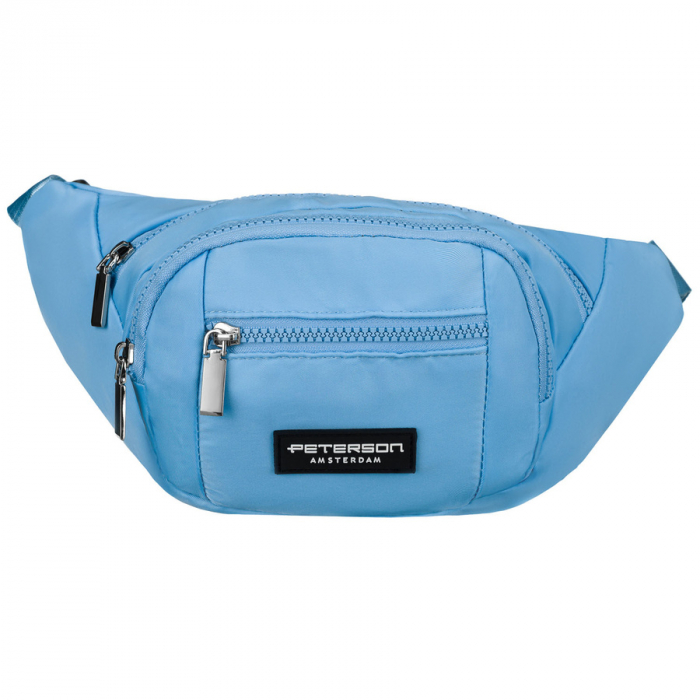 Geantă sport albastră din poliester, cu fermoar - Peterson PTR-PTN POM-S01-3780 L.B [1]