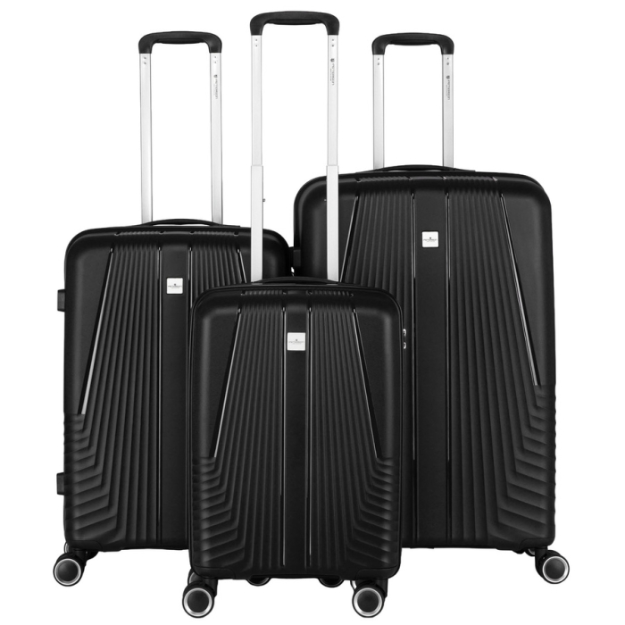 Set valize de călătorie din plastic ABS negru - Peterson PTR-PTN PP-09-SET3-1518 [1]