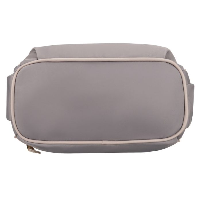 Geantă de damă gri din nylon cu fermoar și clemă magnetică - Peterson PTR-PTN JN-15-0344 GRAY [18]