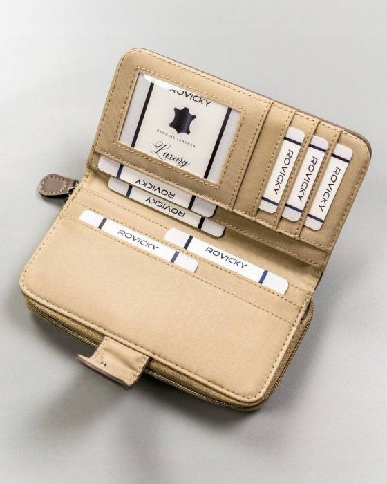 Portofel dama din piele Cavaldi N118-APU-BL-3202 F.B [5]