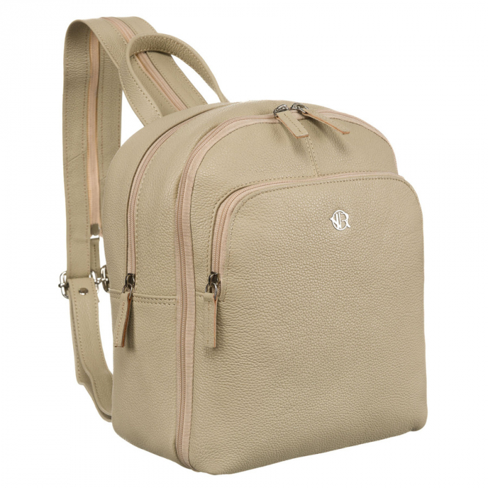 Rucsac din piele naturala urban pentru femei bej - Rovicky PTR-RV-2629-FTS-3004 BEI [1]