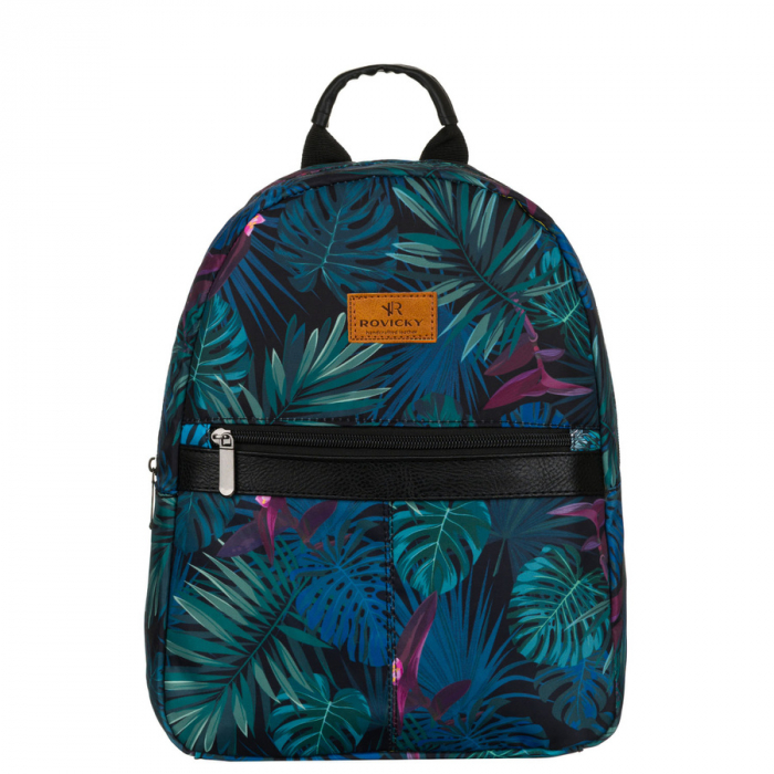 Rucsac de damă din poliester multicolor cu un model frumos cu frunze - Rovicky PTR-R-PL15601-8978 17 [2]