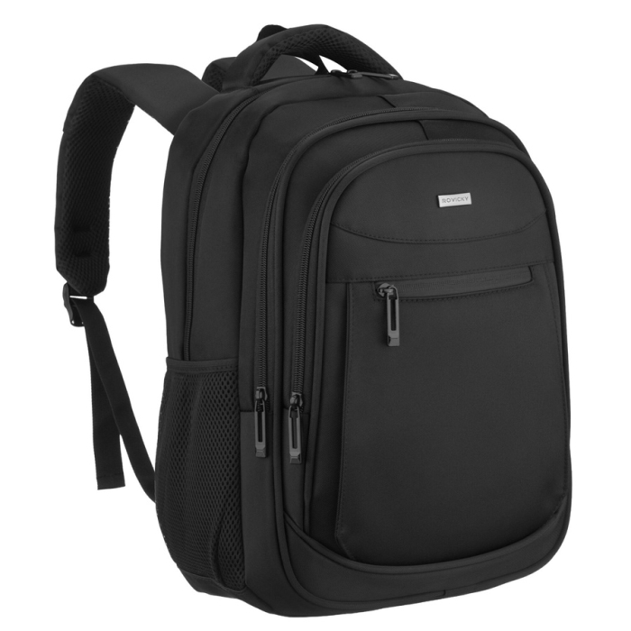 Rucsac de călătorie mare, din poliester negru, perfect pentru bagajul de mână - Rovicky PTR-R-BHX-05-1020 BLACK [1]