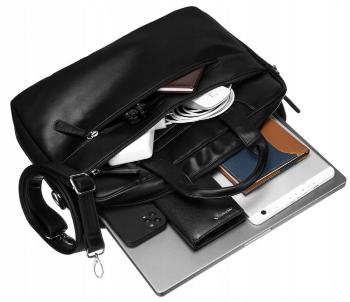 Geanta eleganta pentru un laptop de pana la 14 inchi din piele ecologica - Peterson PTR-PTN LAP-513A-PUD-120 [7]